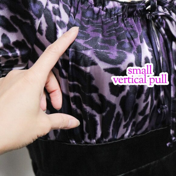 Satin Purple Leopard Print Babydoll Dress 🔮 Whimsigoth - Picture 6 of 9